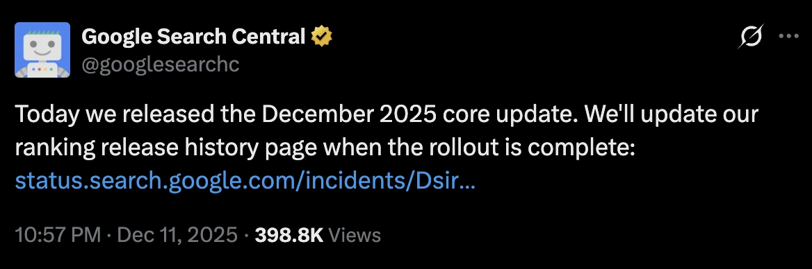 Google Search Central Update