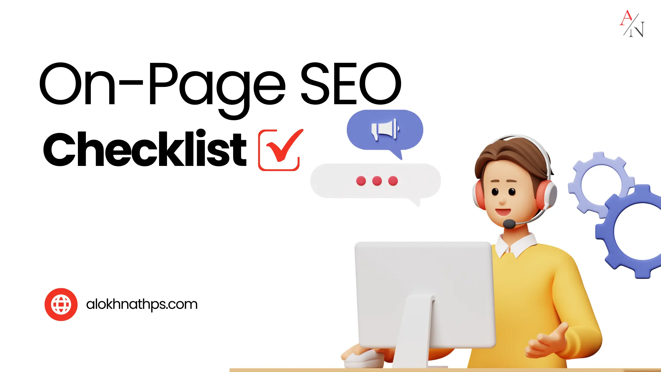 On-page SEO checklist describing optimization steps for a webpage